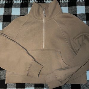 COPY - Lululemon Cropped Scuba Funnel Neck Half Zip Rover M/L
